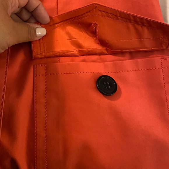 Ann Taylor Loft coral trench coat - Picture 9 of 12